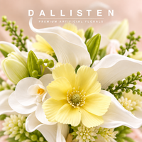 Dallisten Rosa Lilie Calla Orchidee Künstlicher Hochzeits-Brautstrauß für die Braut Großhandel Maßgefertigte Blumendekoration