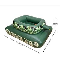 Bouée gonflable en forme de réservoir avec fonction de pulvérisation d'eau, jouet flottant pour enfants et adultes - Coussin d'air en PVC écologique pour jeux de piscine