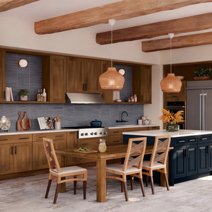 Fabricación de Gabinetes de Cocina, Estilo Americano Campestre, Puerta Shaker, Gabinete de Cocina de Madera, Isla de Cocina - Product Image 2