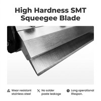 Repuesto Consumible para Línea de Montaje SMT: Cuchilla de Acero Inoxidable para Impresora de Pasta de Soldar ERSA SMT, 200mm-600mm
