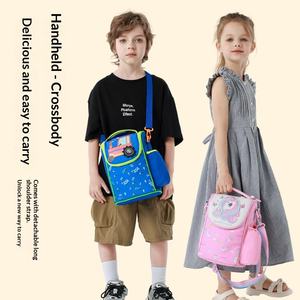 Sac à déjeuner isotherme pour enfants, motif licorne de dessin animé, imperméable, en polyester, pour l'école primaire, vente en gros - Product Image 2