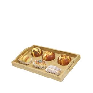 2022 تنافسية فارغة فندق مخصص مقبض الخيزران صينية تقديم خشبية - Product Image 3