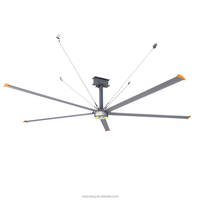 Ventilateurs HVLS de grande capacité pour entrepôt, de 8 à 24 pieds, ventilation à haut débit d'air, ventilateur de plafond industriel robuste sur mesure