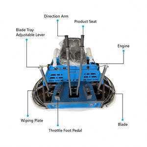 Wear-resistant Cutter Head Ride-On Concrete Trowel <b>Machine</b> with 25-27HP Engine Durable <b>Floor</b> <b>Polishing</b> Low Maintenance Cost - Product Image 3