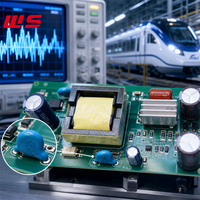 Alimentation électrique LED pour éclairage d'urgence, carte de circuit imprimé conforme à la norme EN50155 pour wagons de chemin de fer et trains de métro, assemblage SMT, usine OEM ODM
