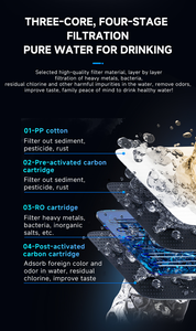 7L Bể lớn nhiệt tức thời nước quả với 4 giai đoạn RO lọc <span class=keywords><strong>Countertop</strong></span> thẩm thấu ngược UV hệ thống lọc nước - Product Image 6