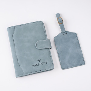 Portefeuille de voyage familial avec boucle magnétique RFID, porte-<span class=keywords><strong>passeport</strong></span> en <span class=keywords><strong>cuir</strong></span> PU, organiseur de documents multifonctionnel, étui fin pour certificats - Product Image 6