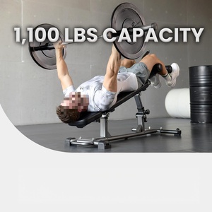 <span class=keywords><strong>ONESTAR</strong></span> SPORTS Banc de musculation multifonctionnel réglable professionnel tendance pour salle de sport, banc de musculation de 20 kg - Product Image 6