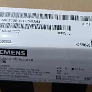 Convertidor de Frecuencia Siemens 6SL3130-6TE25-5AA3 Módulo de Fuente de Alimentación de 55kW - Product Image 1