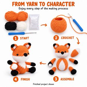 Amigurumi de Ganchillo Ecológico y Biodegradable, Hecho a Mano con Hilo Natural Sostenible y Fibra Reciclada, Artesanía Ecológica y Respetuosa con el Medio Ambiente - Product Image 6