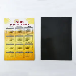 Promotion Customized Magnetic Business Card Flat Fridge Magnet Calendar for Refrigerator