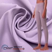 Leggings évasés de yoga extensibles à quatre voies vêtements de sport évacuation de l'humidité tissu Spandex en nylon Spandex à coupe sèche