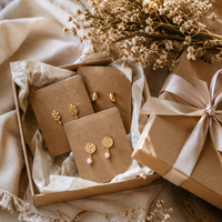 Étiquettes de bijoux en papier kraft écologique, cartes de présentation vintage pour boucles d'oreilles, emballage 300 g/m² avec logo, cartes en papier pour bijoux en gros