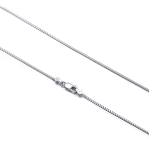 RINNTIN SC09 도매 실버 라운드 스네이크 목걸이 체인 925 스털링 실버 체인 목걸이 - Product Image 4