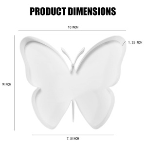 Contenedor de Alimentos Lavable para el Día de la Madre o Cumpleaños, Bandeja de Plástico Rellenable con Forma de Mariposa - Product Image 3