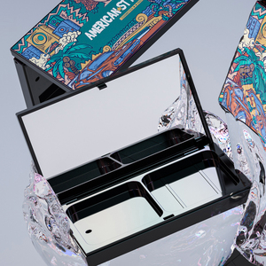 Vente d'usine Triple Couche Blush Poudre Libre Conteneur Cosmétique, Anime <span class=keywords><strong>Comics</strong></span> Vide Coussin Compact Cas Avec Miroir - Product Image 5