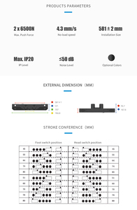 Richmat Atuador Elétrico Duplo de 220v para Cama de Massagem de Luxo - Product Image 3