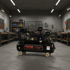 Compresor de Aire Vevor de 30 Galones, Horizontal, a Gasolina, sin Aceite, Bomba de Pistón, 115 PSI, Tipo Reciprocante - Product Image 2