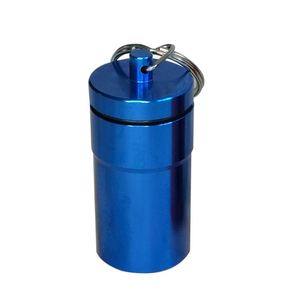 Multi Colors Small <b>Aluminum</b> Bottles Outdoor Travel Pill <b>Containers</b> Daily Pill Case Keychain Custom Logo - Product Image 4