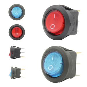 Interruptor Basculante Redondo LED Ámbar <span class=keywords><strong>de</strong></span> 3 Pines, 12V 20A SPST, IP66 Impermeable, ABS+PC Superior para Barco, Camión, 4x4 Todoterreno - Product Image 6