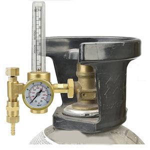 Regulador de una Etapa con Medidor de Flujo 0-15 LPM para Argón, CO2, Oxígeno, Acetileno, Gas Propano - Product Image 3