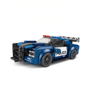 Auto della polizia Lego in scala 1:18, giocattolo da costruzione con blocchi per bambini dagli 8 ai 13 anni, modello unisex in plastica ABS - Product Image 1