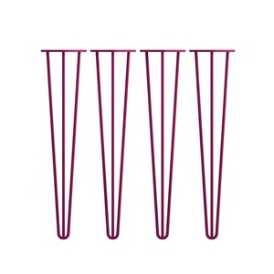 Usine Pas Cher Prix 34 Pouces 3 Tige De Fer Industriel En Métal Table En Épingle À <span class=keywords><strong>Cheveux</strong></span> Jambes Bureau À Manger Jambes Épingle À <span class=keywords><strong>Cheveux</strong></span> Jambes - Product Image 4
