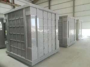 Pierre naturelle <span class=keywords><strong>pas</strong></span> <span class=keywords><strong>cher</strong></span> gris granit G664 <span class=keywords><strong>cimetière</strong></span> Columbarium pierres tombales décor et chapelle funéraire 16 niches crémation - Product Image 4