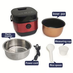 Cuisinière à riz intelligente 3L à faible teneur en glucides, cuve intérieure en acier inoxydable, mini-cuisinière à riz électrique numérique à faible teneur en sucre - Product Image 6