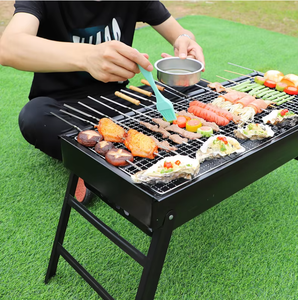 <span class=keywords><strong>Mini</strong></span> barbecue portable pliable en acier pour pique-nique en plein air, camping, voyage, jardin, fête, <span class=keywords><strong>cuisine</strong></span> - Product Image 2