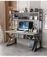 All-In-One Combination Desktop Computer Desk with Hutch Eco-Friendly Customizable Size for Home Office and Study Use