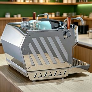 Cafetera Profesional Comercial de 2 Grupos, Cafetera Semiautomática con Bomba, Máquina de Espresso - Product Image 5