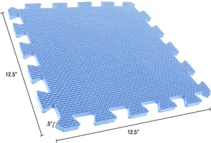 Estera de juego EVA de color puro ecológica, estera de suelo de espuma EVA impermeable, rompecabezas