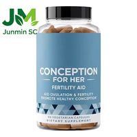 Capsules de fertilité naturelles pour femmes, marque privée OEM, complément alimentaire pour la santé reproductive, 60 capsules, durée de conservation de 24 mois, 1 à 2 capsules par jour