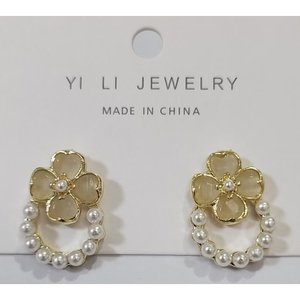 All'ingrosso Piuma di Prugna Messicana & Argento Perle Gioielli di Moda Boemia Regalo per le Donne - Product Image 1