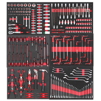 Outils à main plateaux pour boîte à outils atelier professionnel clé à douille ensembles d'outils combinés réparation automatique EVA 273 pièces emballage en Carton