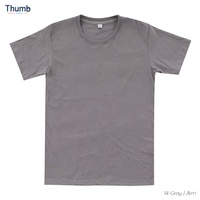 T-shirt blanc 100% coton de haute qualité de thaïlande, maillot blanc intelligent décontracté col rond