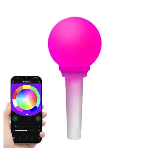 Werksverkauf Acryl-Handlicht Konzert interaktiver Mittelstand Blitzende Kugel Stick LED-Fernbedienung Kpop-Lichtstift