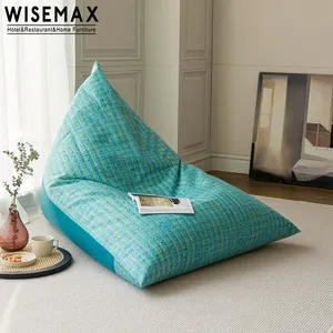 Диван WISEMAX тканевый для гостиной, современная мебель для спальни, диван-напольный из синей ткани, мешок для отдыха