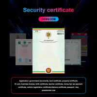 Impression personnalisée Sécurité Papier Diplôme Certificat d'authenticité Certificat d'attribution Certificat d'obtention du diplôme scolaire