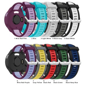 Bracelet de montre intelligente 18mm/20/22mm, fermoir à boucle élastique en Silicone pour <span class=keywords><strong>Garmin</strong></span> Forerunner 165/245/645/<span class=keywords><strong>Venu</strong></span> 2/<span class=keywords><strong>SQ2</strong></span>/Vivoactive 5/4/3 - Product Image 6