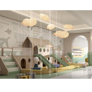Terrain de jeux intérieur en bois Maison avec toboggan Piscine à balles Inoor Salle de jeux Maison Café de jeux Maison de jeux - Product Image 3