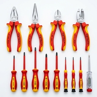 Ensemble d'outils d'électricien isolés VDE 13 pièces, kit de pinces et tournevis 1000V pour réparation haute tension