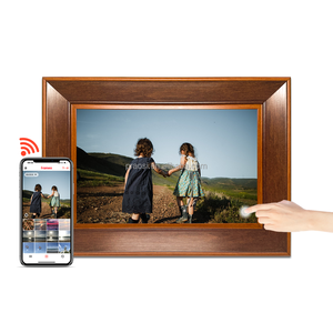 Khung gỗ 10.1 inch Khung ảnh kỹ thuật số 1280p IPS màn hình cảm ứng được xây dựng trong 16GB bộ nhớ cho bán buôn OEM ODM frameo - Product Image 2