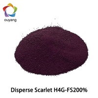 Vente en gros usine : Colorant spécial pour fibres de polyester, Scarlet H4G-FS200% en poudre dispersée, pour la teinture des tissus en polyester