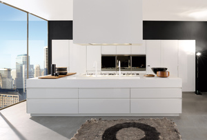 Meubles de cuisine modulaires modernes noirs Kino Smart, ensemble complet avec évier, armoires d'angle, portes en contreplaqué et acier inoxydable, origine Guangdong - Product Image 6