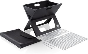 Portable Stainless Steel Folding <b>BBQ</b> Grill Modern Style Outdoor Charcoal Grill for Camping & Cooking - Product Image 4