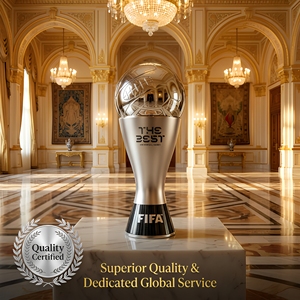 Trofeo de Metal Plateado de Lujo con Bola 3D en la Parte Superior, Premio Deportivo Grabado Personalizado para <span class=keywords><strong>el</strong></span> <span class=keywords><strong>Mejor</strong></span> <span class=keywords><strong>Jugador</strong></span> del Año, Premio de Reconocimiento de Alta Calidad - Product Image 2