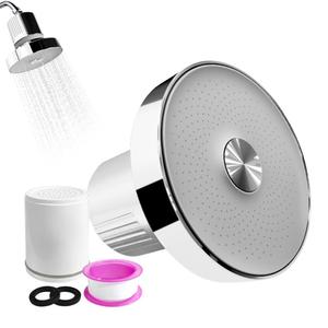 Pommeau de douche haute pression avec système de filtration pour cheveux et soins de la peau - Product Image 3