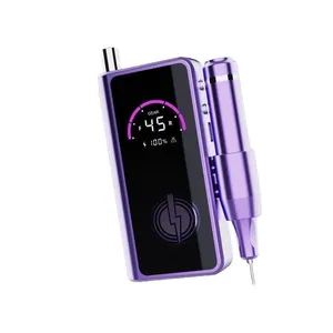 Taladro de Uñas Recargable de 45000 RPM, Profesional, Bajo Ruido, con Pantalla LCD, para Esmalte de Gel, Herramienta de Manicura - Product Image 1